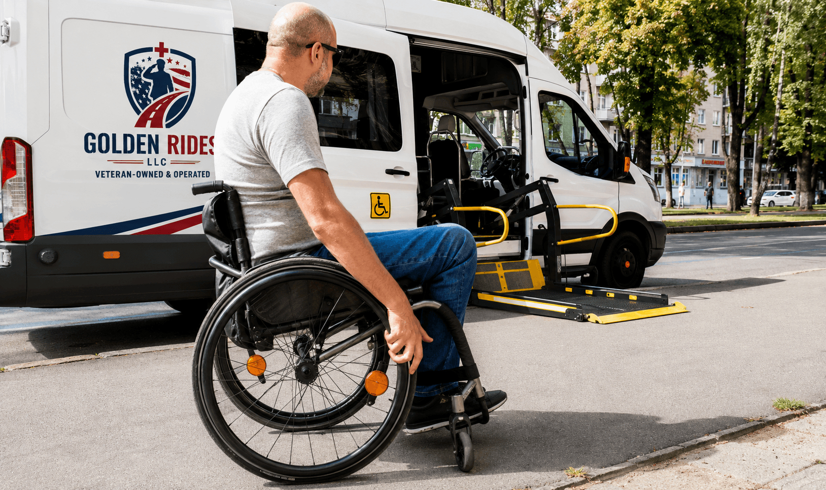 Inside Golden Rides LLC accessible van