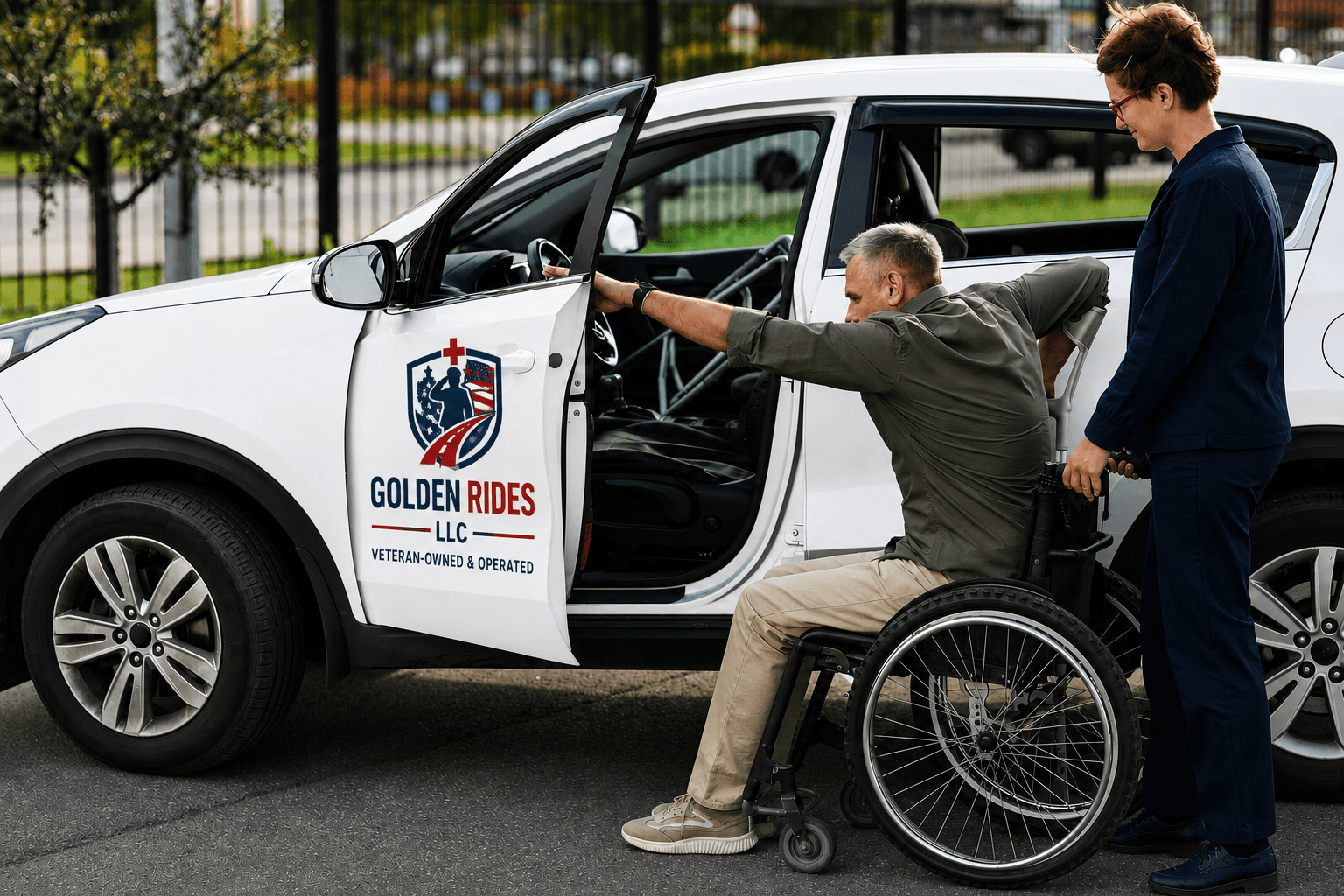 Inside Golden Rides LLC accessible van